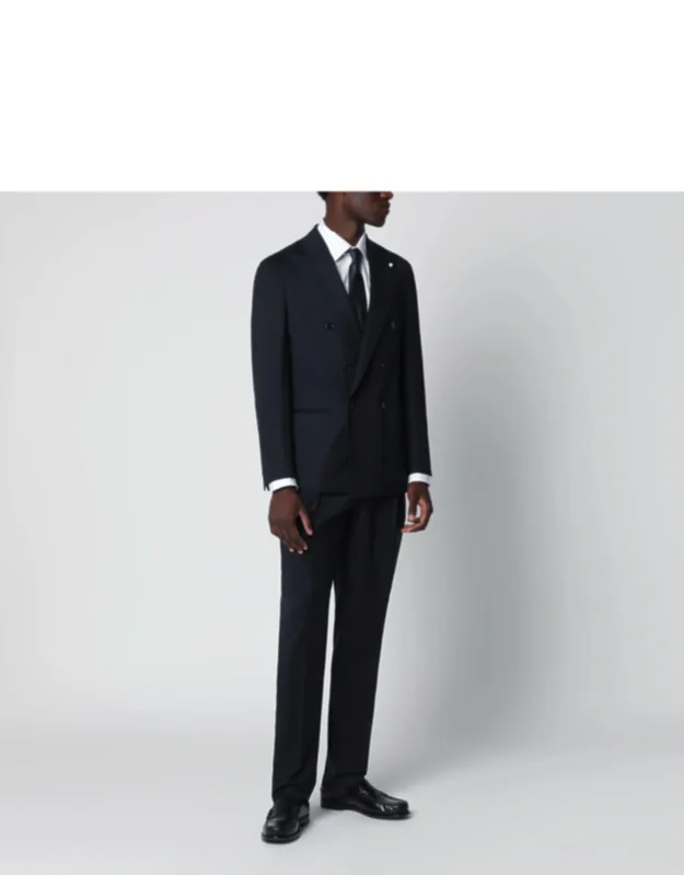 Double-breasted Wool Suit