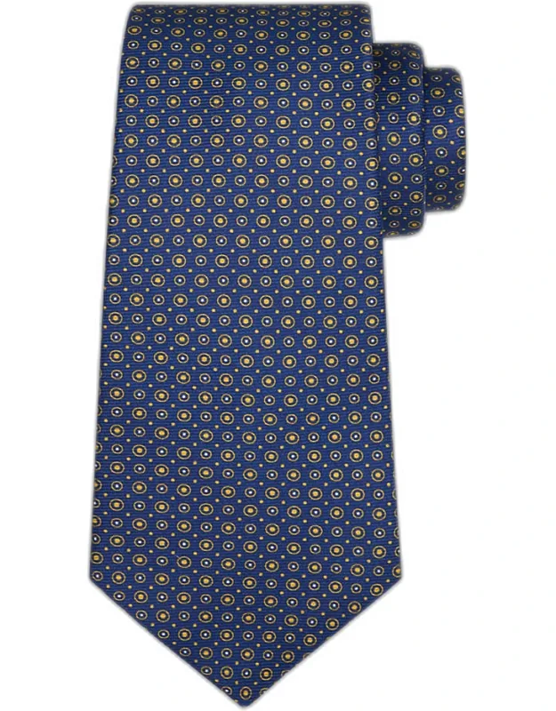Micro-circle Silk Sevenfold Tie