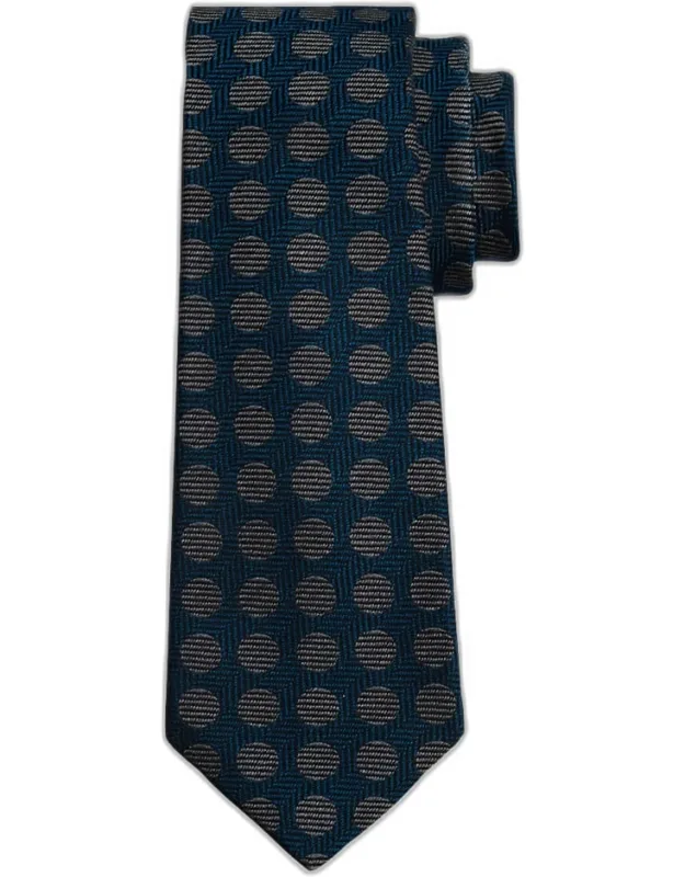 Dots Silk Sevenfold Tie