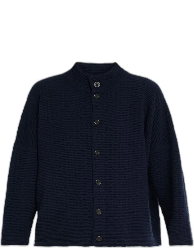 3/4 Width High Neck Cardigan