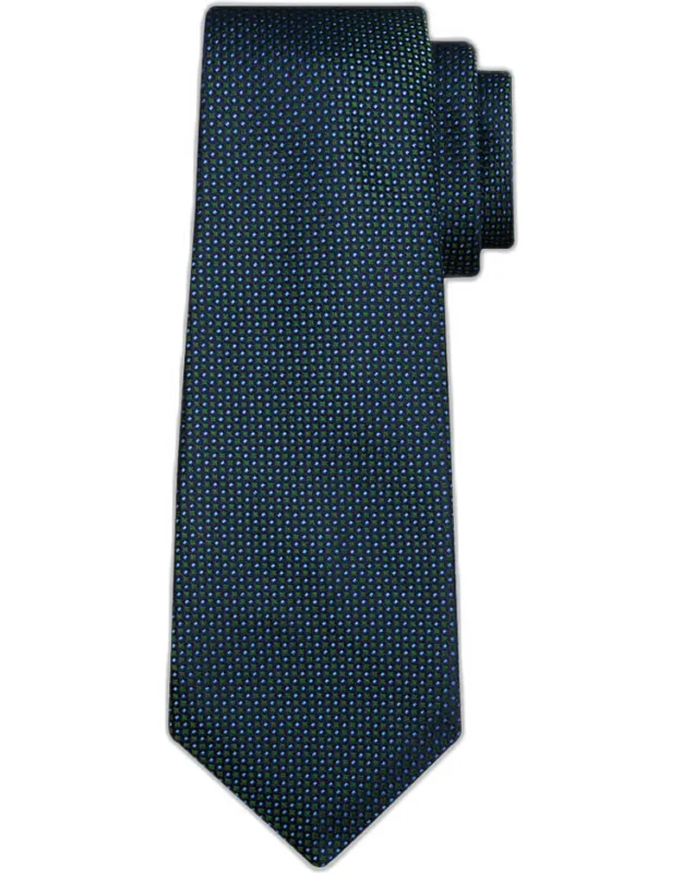 Micro-geometric Silk Sevenfold Tie