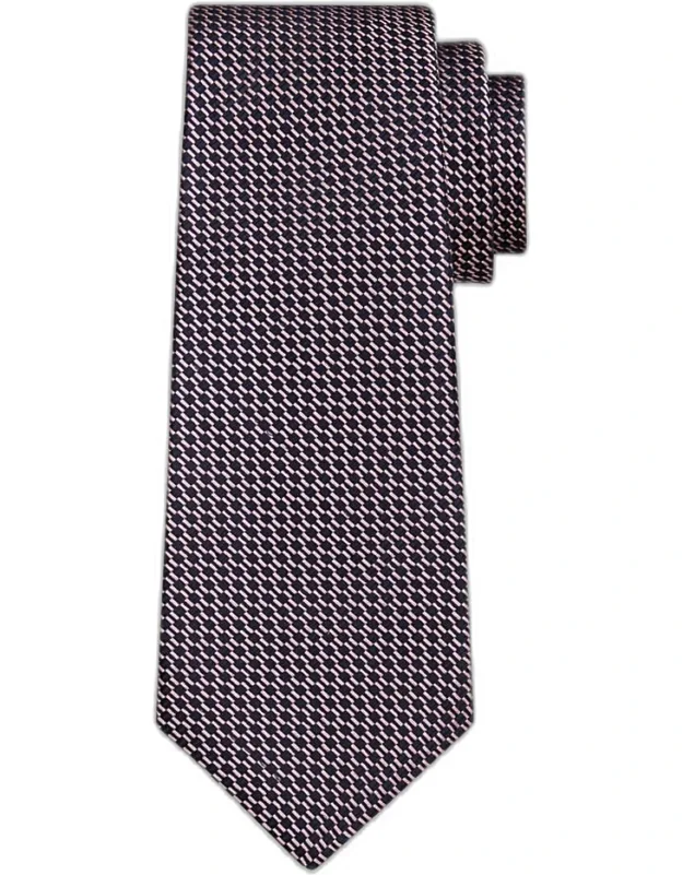 Abstract Woven Silk Sevenfold Tie