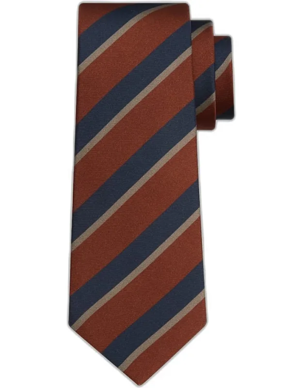 Multi-stripe Silk Sevenfold Tie