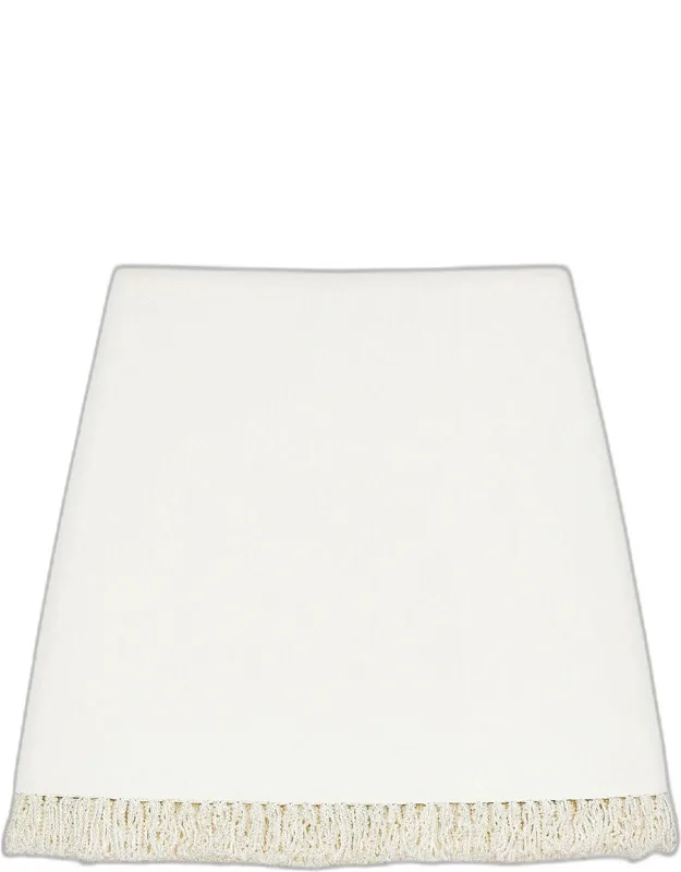 Pearl-embroidered Mini Skirt