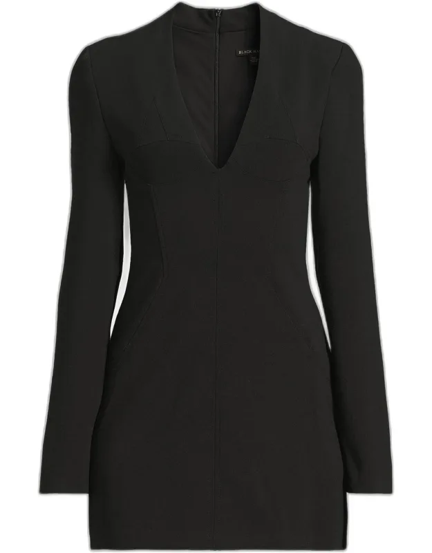 Stretch-crepe Mini Dress
