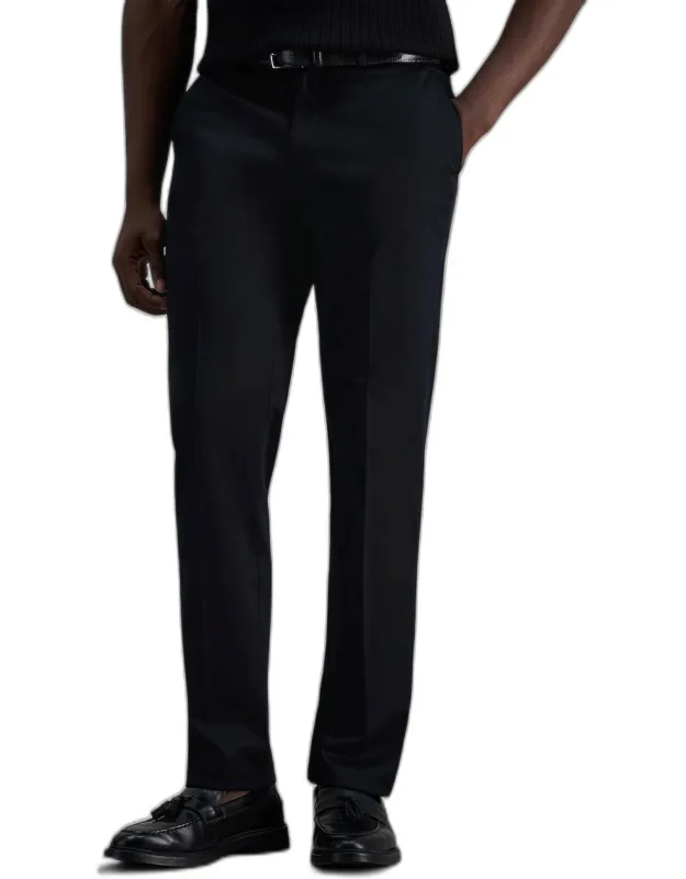 Slim Straight Fit Iron-free Premium Flat Front Khaki Pants