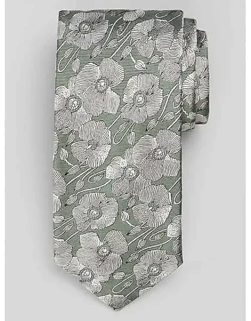 Linear Poppies Tie