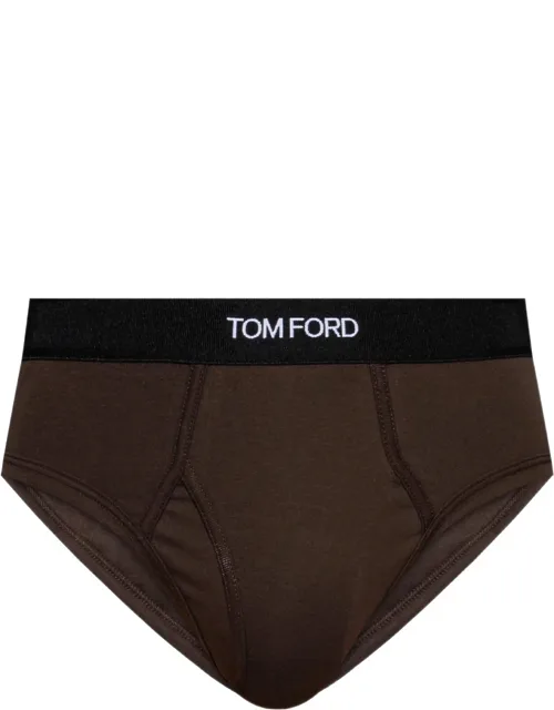 Branded-waistband Briefs