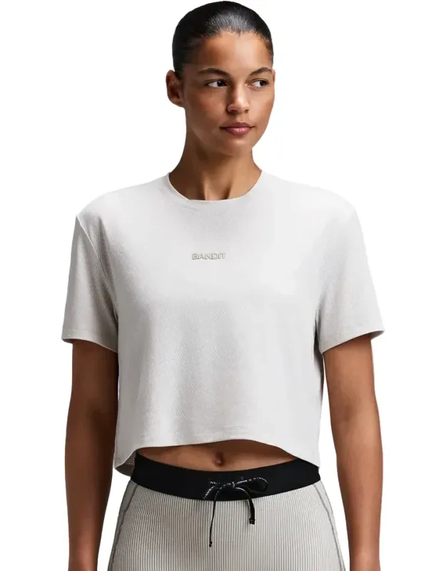 Micromesh Cropped Run Tee