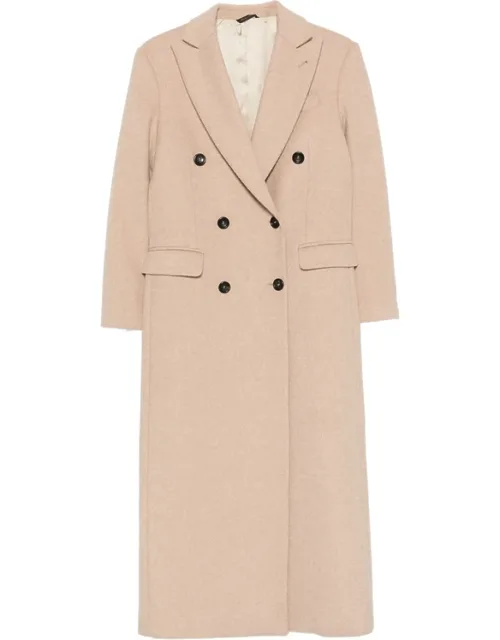 Double-breasted Peaked-lapel Coat
