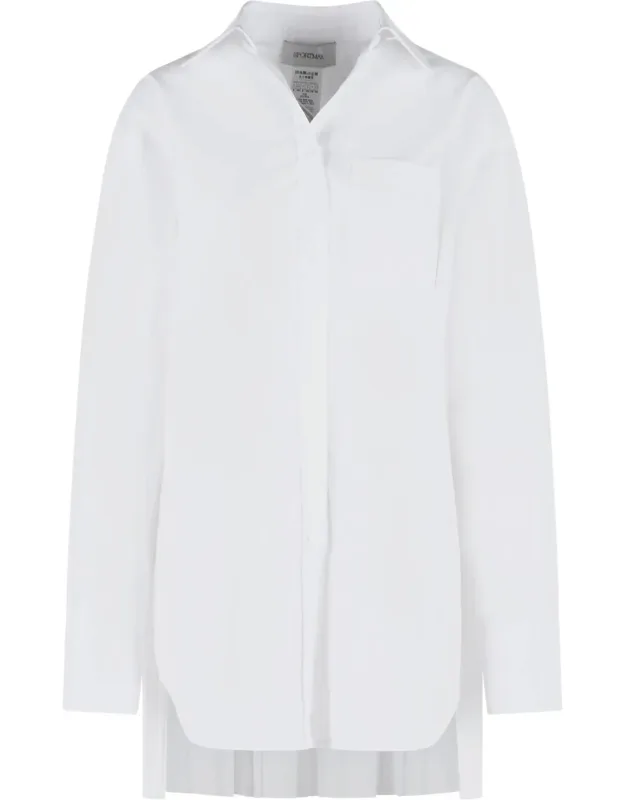 Nespolo Cotton Blend Shirt Dress