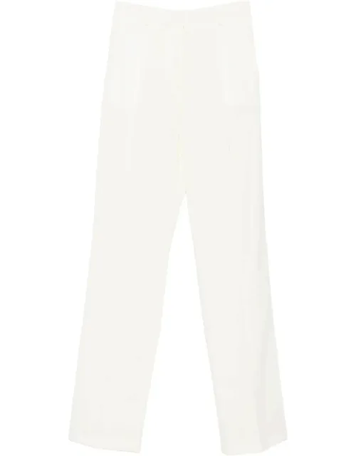Pressed-crease Straight-leg Trousers
