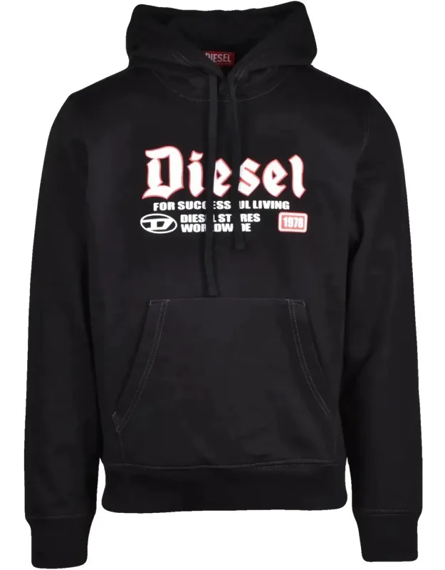 Graphic Hoodie With Kangaroo Pocket And Adjustable Drawstring