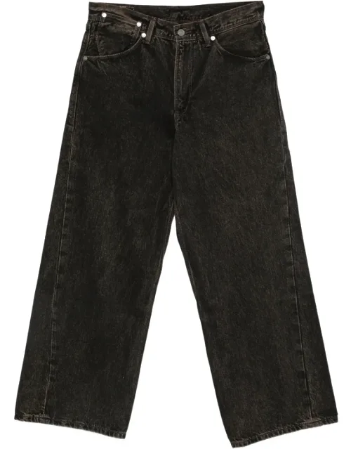 Twisted Baggy Wide-leg Jeans