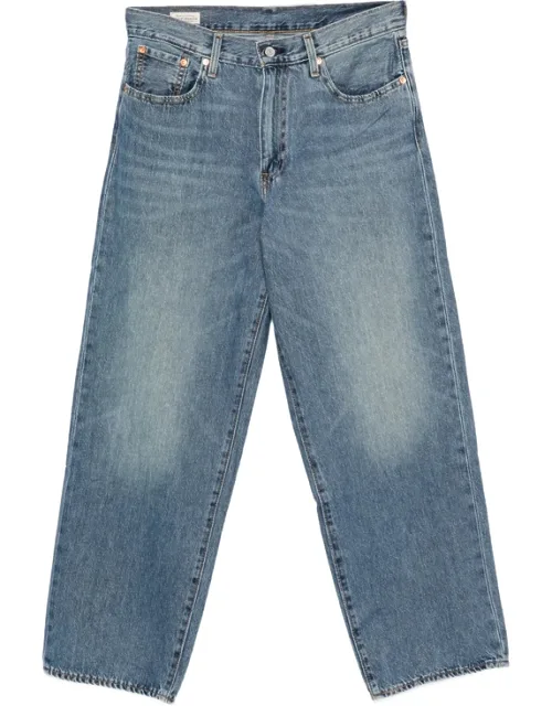 Faded Straight-leg Jeans