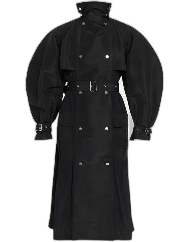 Belted Long Trench Coat