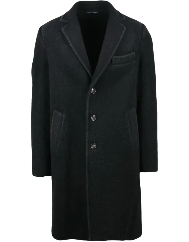 Virgin Wool-blend Coat
