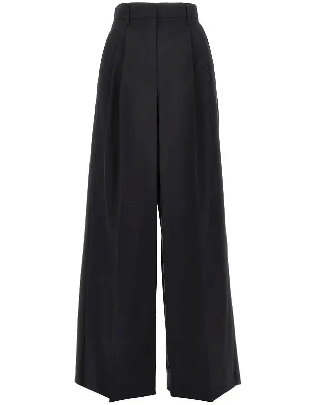 Virgin Wool Wide-leg Pants