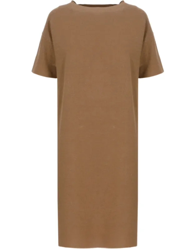 Knee-length Wool Blend Dress