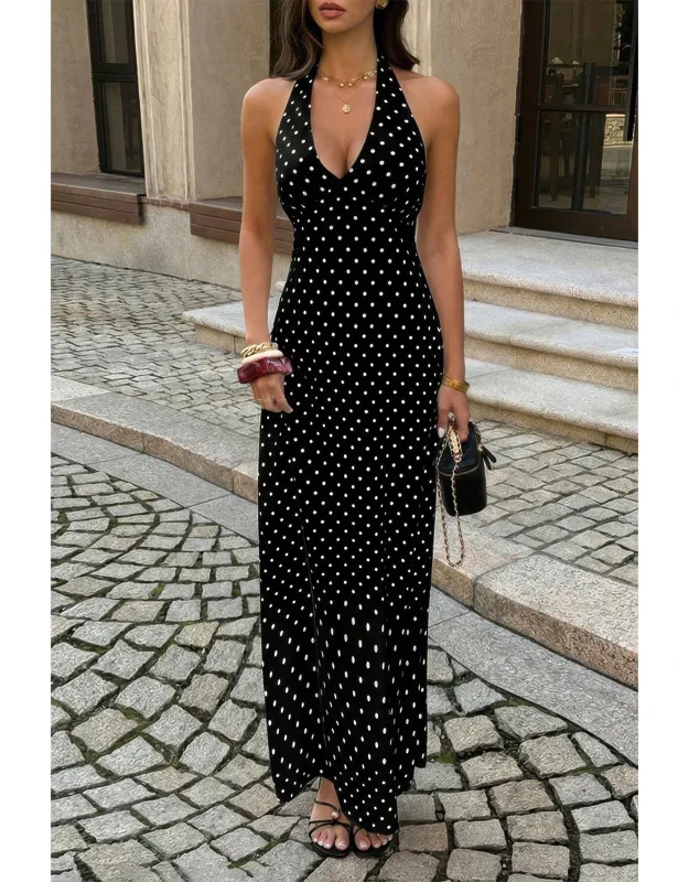 Polkadot Halter Dress