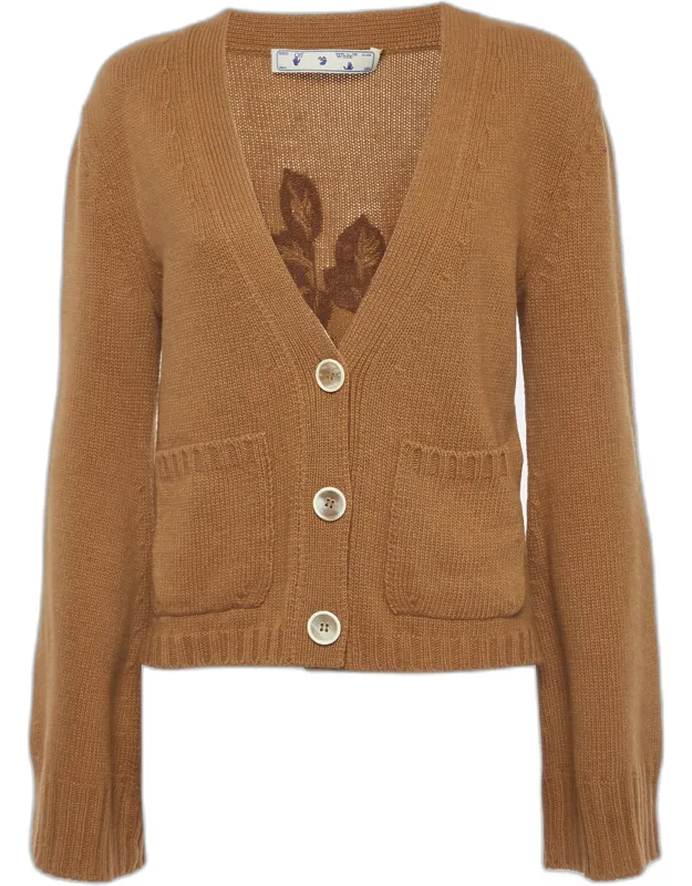 Floral Embroidered Knit Cardigan