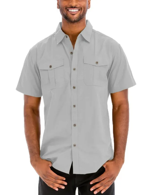 Two Chest Pocket Short Sleeve Shirt