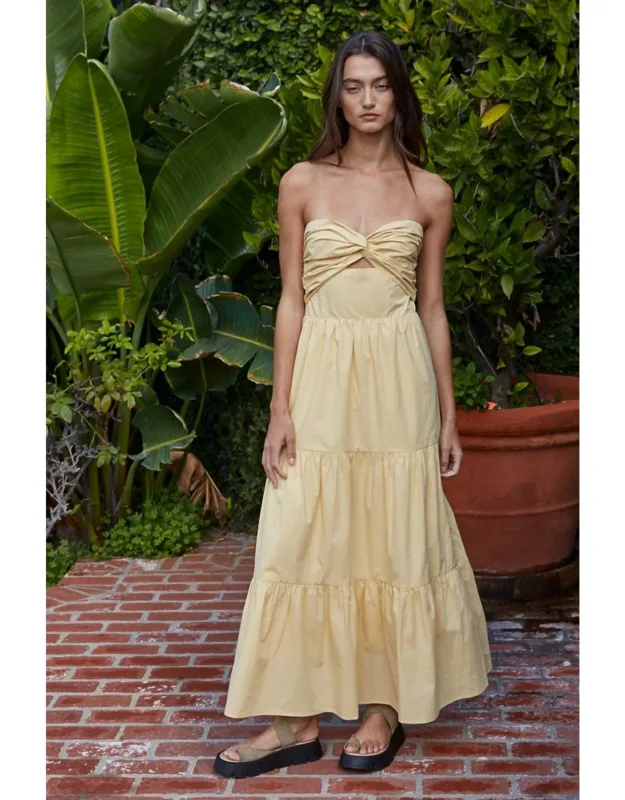 Crystal Strapless Midi Dress