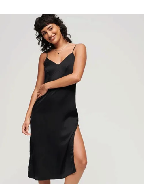 Classic Satin Cami Midi Dress