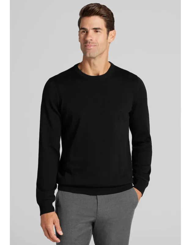 Tailored Fit Pima Cotton Crew Neck Sweater