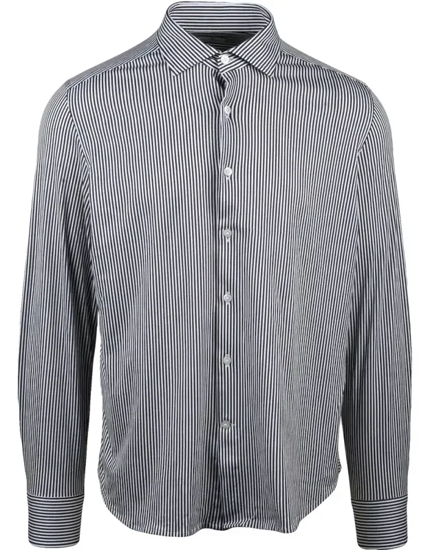 Two-tone Striped Shirt