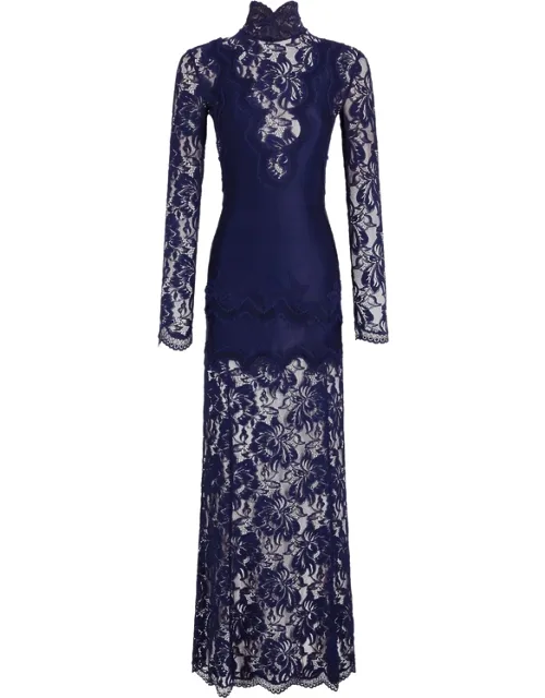 Long-sleeved Lace Maxi Dress