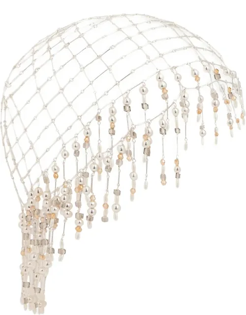 Pearl-embellished Hair Beanie