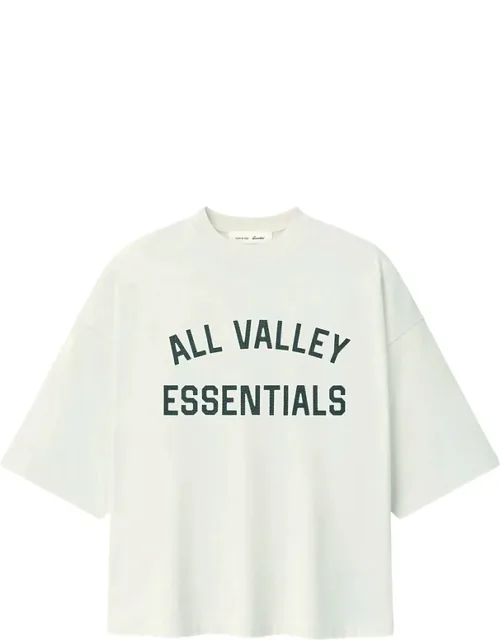 Essentials Logo-print Drop-shoulder T-shirt