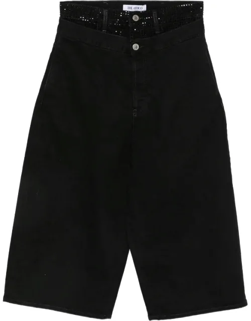 Wide-leg Cropped Jeans