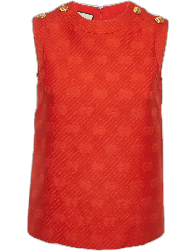 Gg Jacquard Sleeveless Top