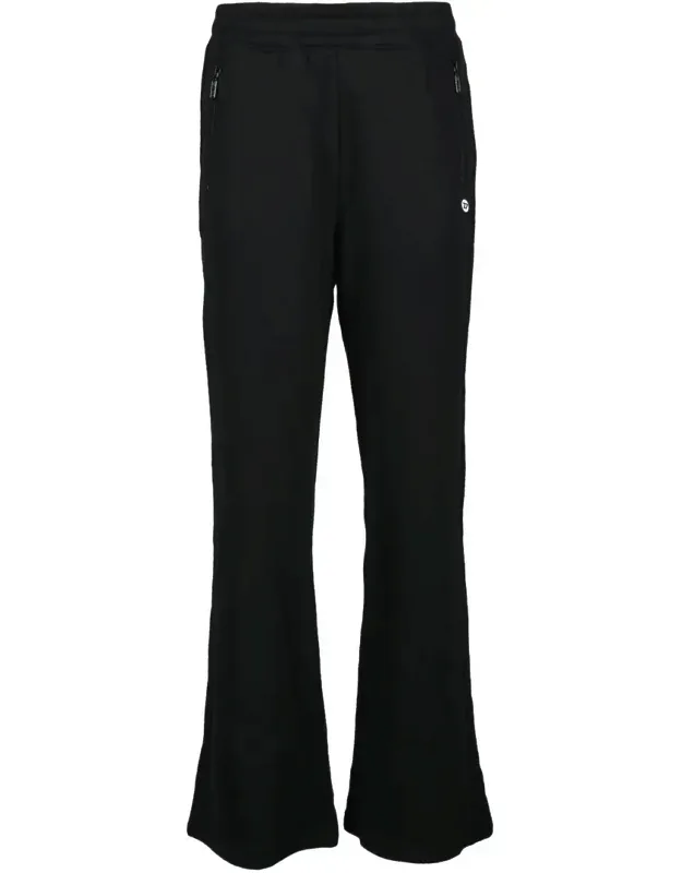 Wide-leg Sweatpants With Relaxed Fit And Zippered Pockets