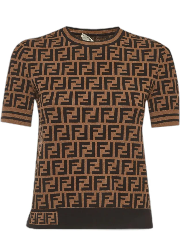 Zucca Jacquard Knit Pullover Top