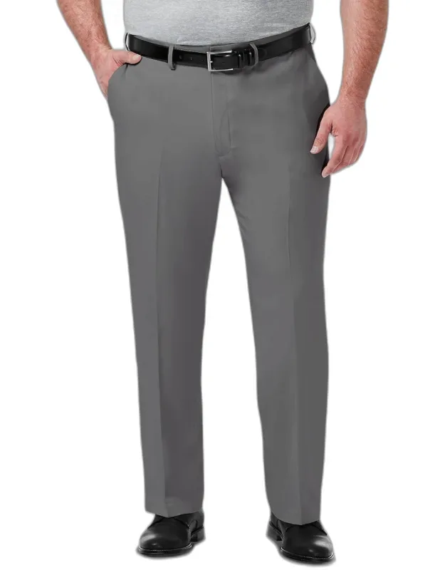 Big & Tall Premium Comfort Classic Fit Flat Front Dress Pants