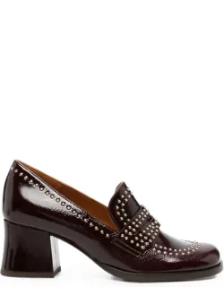 Studded Leather Loafers