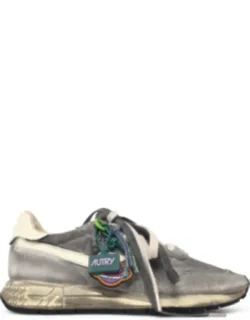 Vintage-inspired Mesh And Suede Sneakers