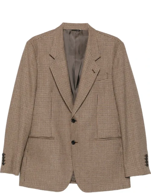 Houndstooth-pattern Blazer
