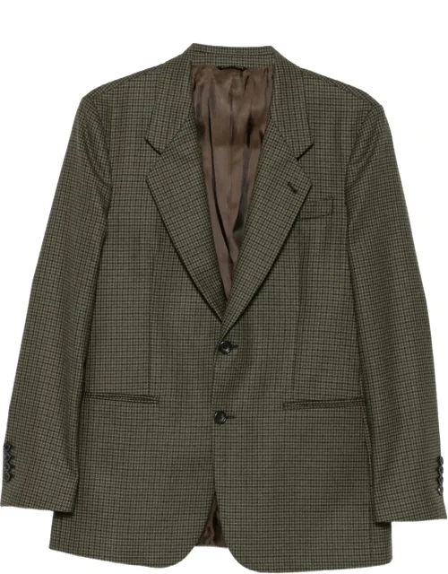 Houndstooth-pattern Blazer