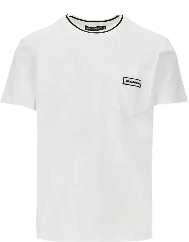 T-shirt With Pocket And Logo Patch