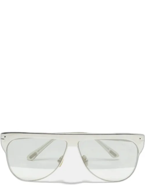 Silver Winter Frame Aviator Sunglasses