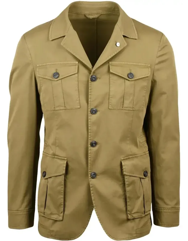 Cotton Stretch Sahariana Jacket