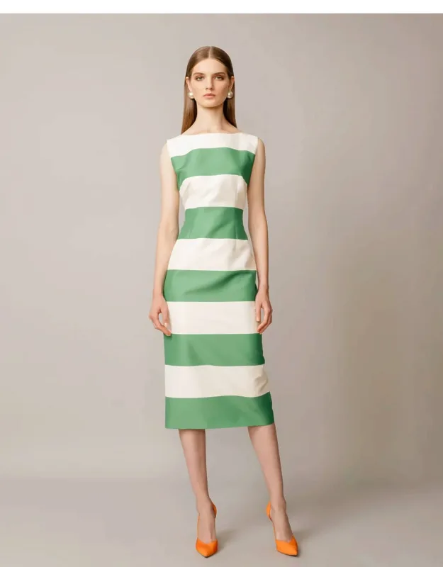 Stripes Midi Dress