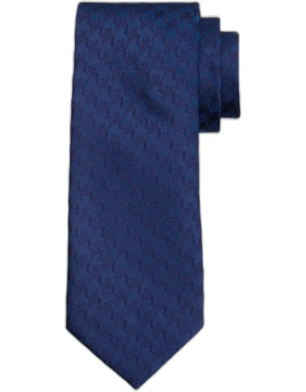 Textured Tonal Jacquard Linen Tie