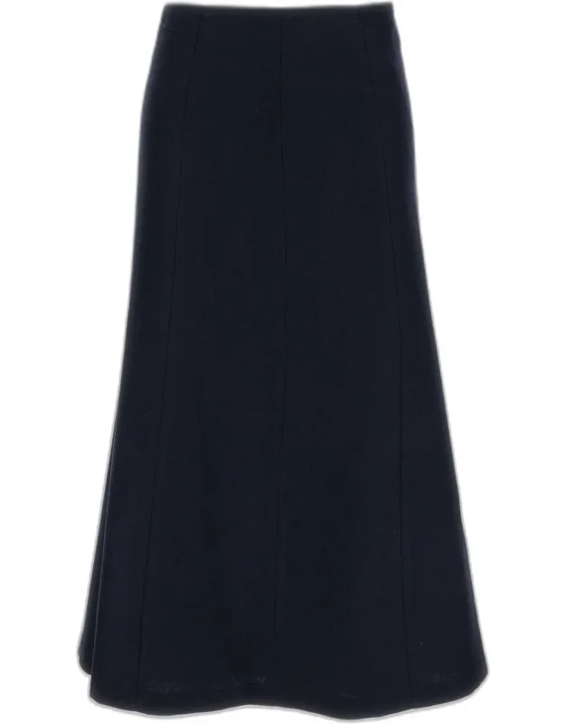 Wool-blend Flannel Skirt