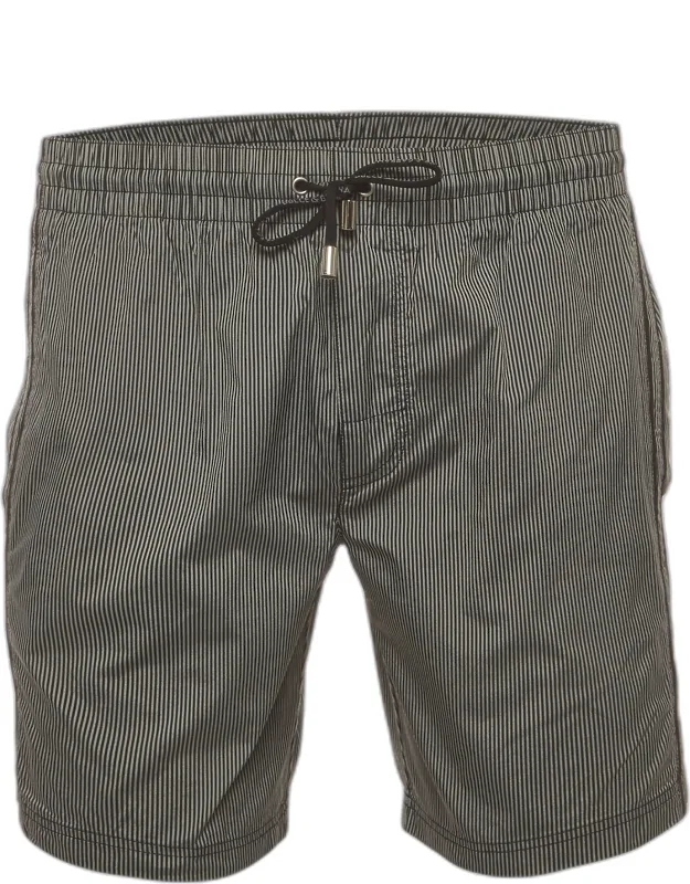 Beachwear Striped Synthetic Swim Shorts