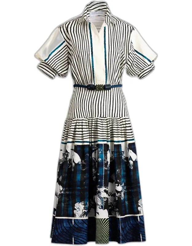 Belted Midi Shirtdress